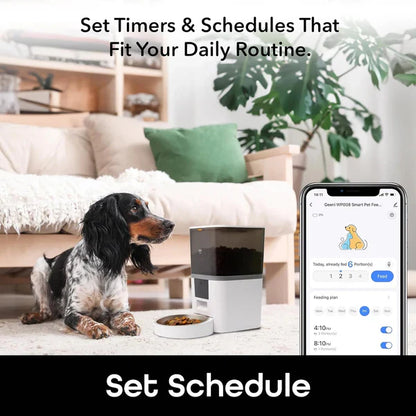 Comedero Automático para Perros 6L – Control por App WiFi y Grabación de Voz