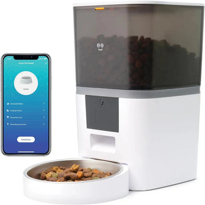 Comedero Automático para Perros 6L – Control por App WiFi y Grabación de Voz