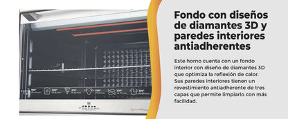 URSUS TROTTER | Horno Eléctrico 80 Litros Ut-Backofen- Ursus Trotter