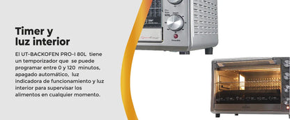 URSUS TROTTER | Horno Eléctrico 80 Litros Ut-Backofen- Ursus Trotter