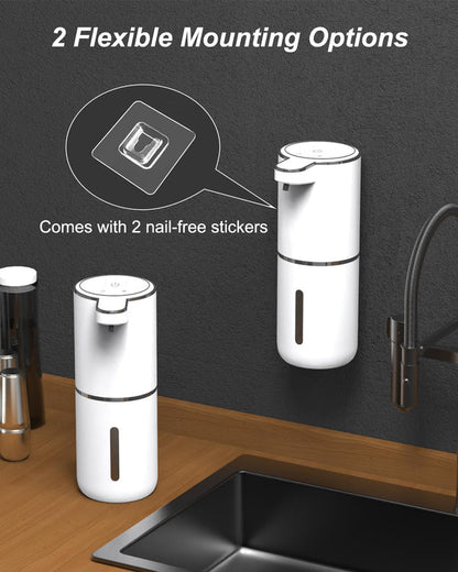 Oferta de Aniversario: Dispensador Automático de Jabón en Espuma Sin Contacto, 380ml, 4 Niveles Ajustables, Carga USB-C, IPX5
