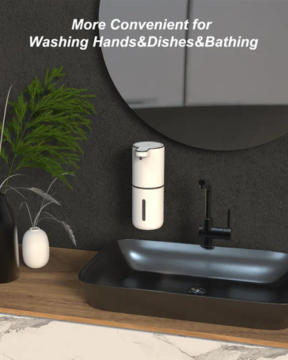 Oferta de Aniversario: Dispensador Automático de Jabón en Espuma Sin Contacto, 380ml, 4 Niveles Ajustables, Carga USB-C, IPX5