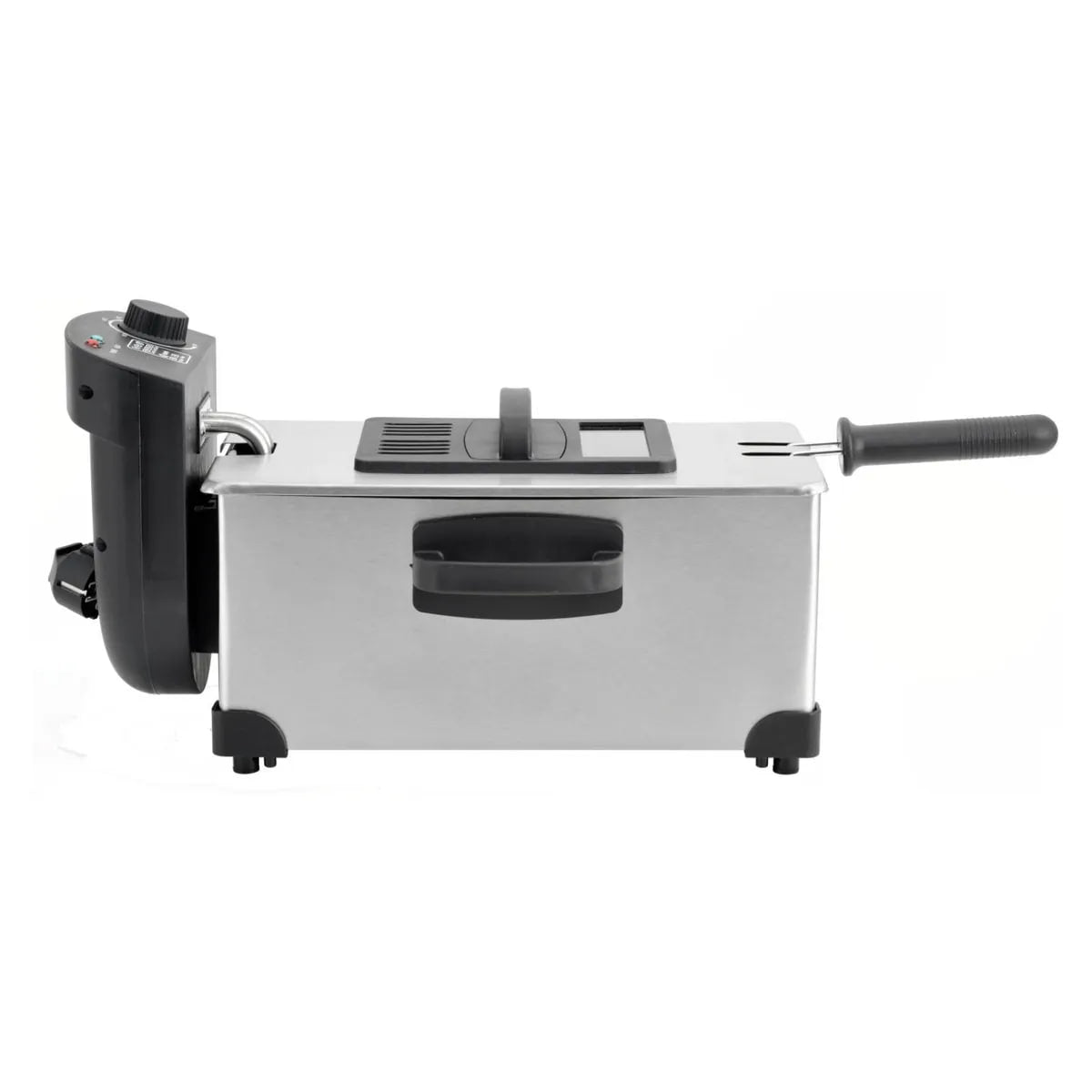 Freidora Eléctrica RECCO RFR-FRIGGERE 3L Inoxidable — 2000W, Control de Temperatura 0–190°C