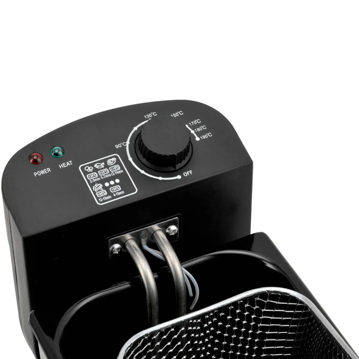 Freidora Eléctrica RECCO RFR-FRIGGERE 3L Inoxidable — 2000W, Control de Temperatura 0–190°C