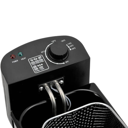 Freidora Eléctrica RECCO RFR-FRIGGERE 3L Inoxidable — 2000W, Control de Temperatura 0–190°C
